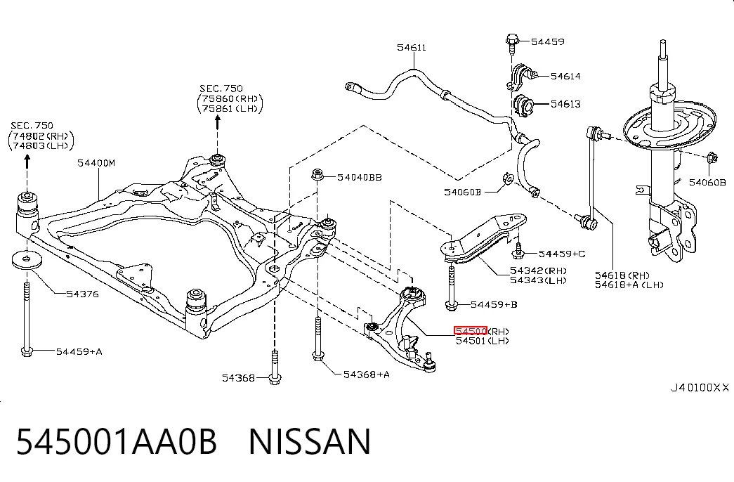 545001AA0B Nissan/Infiniti