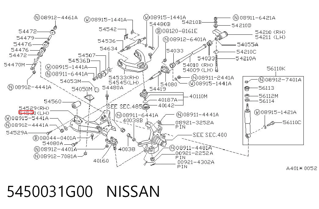 5450031G00 Nissan/Infiniti