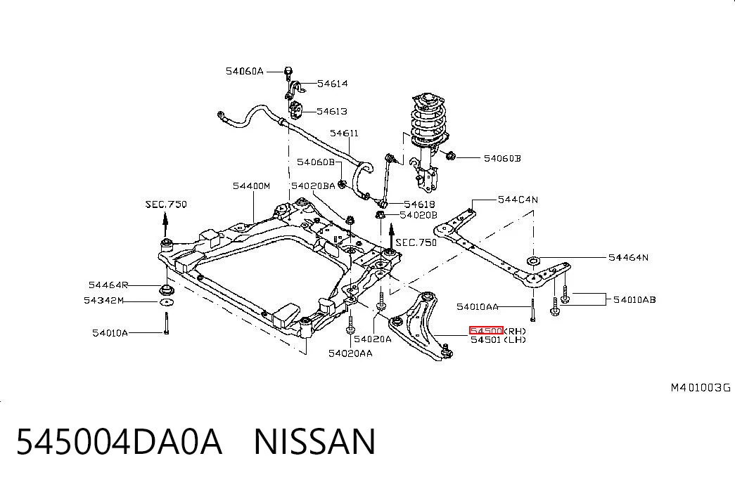 545004DA0A Nissan/Infiniti