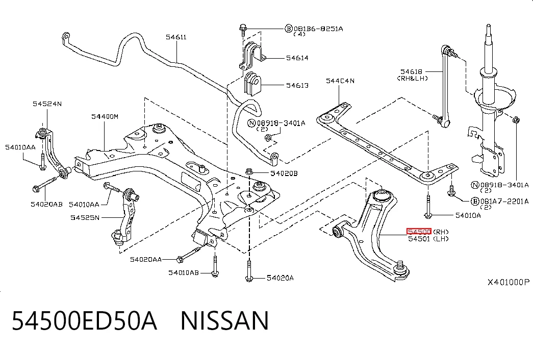 54500ED50A Nissan/Infiniti