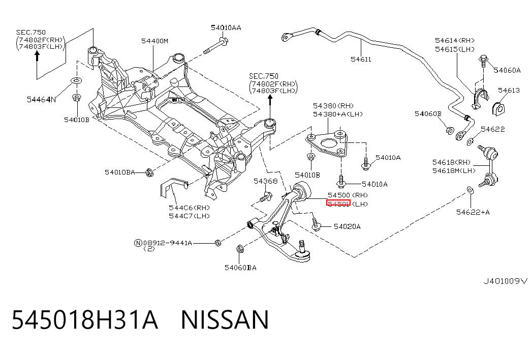 545018H31A Nissan/Infiniti