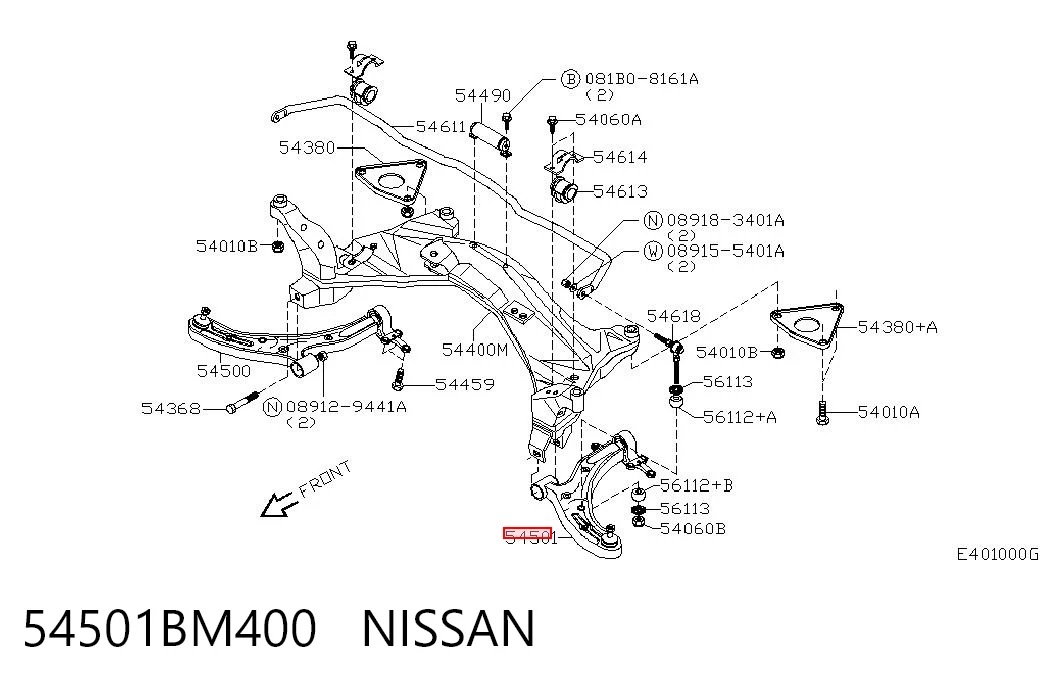 54501BM400 Nissan/Infiniti