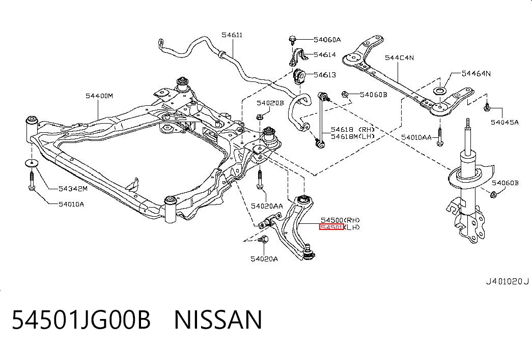 54501JG00B Nissan/Infiniti