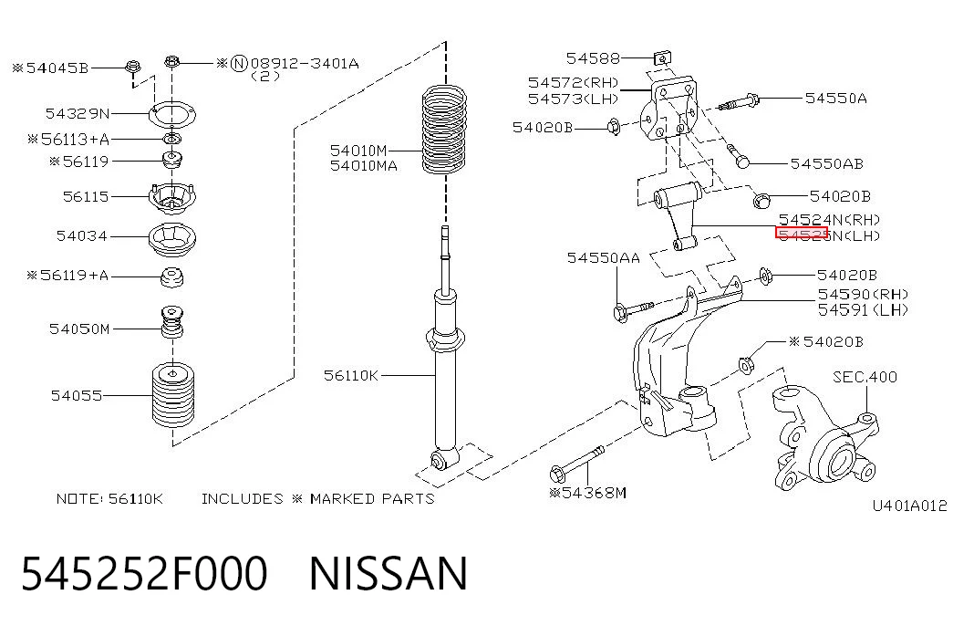 545252F000 Nissan/Infiniti