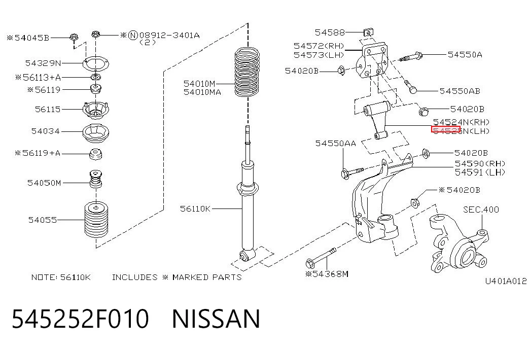 545252F010 Nissan/Infiniti