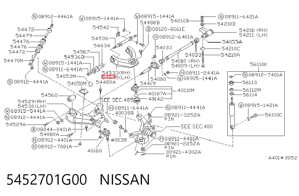 5452701G00 Nissan/Infiniti