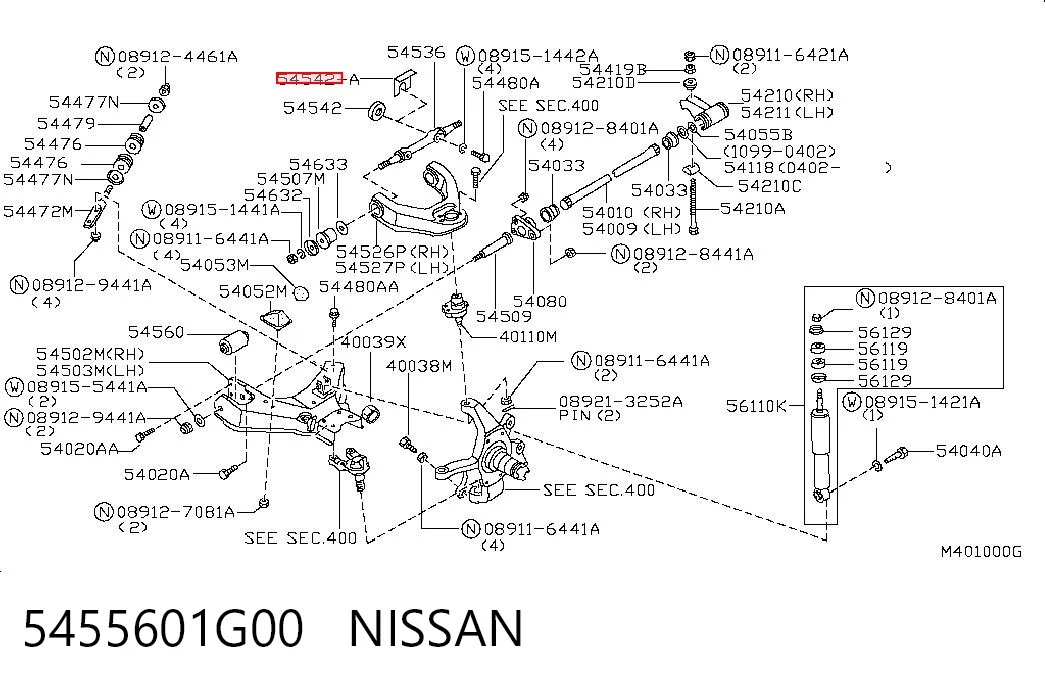 5455601G00 Nissan/Infiniti