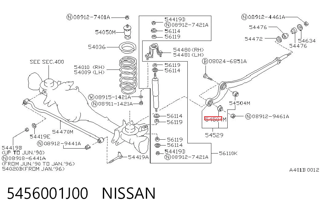 5456001J00 Nissan/Infiniti