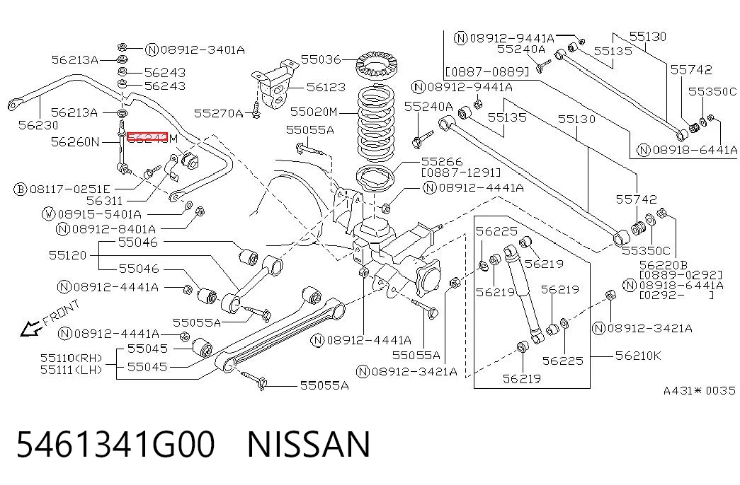 5461341G00 Nissan/Infiniti