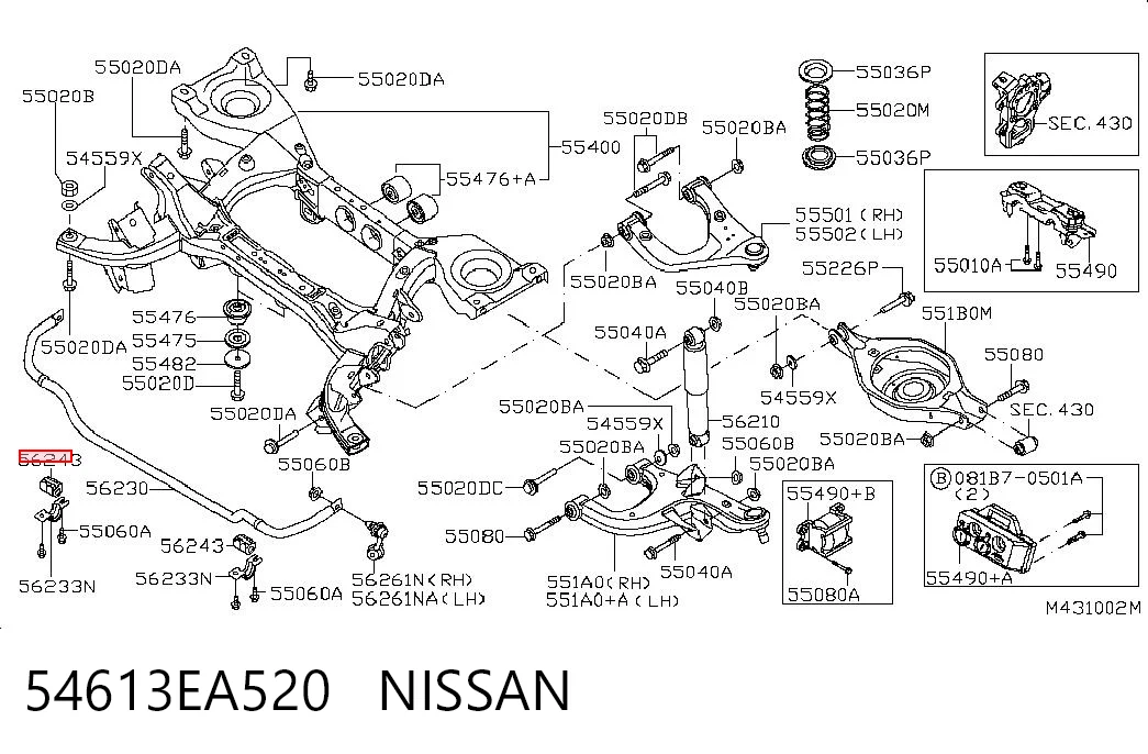54613EA520 Nissan/Infiniti