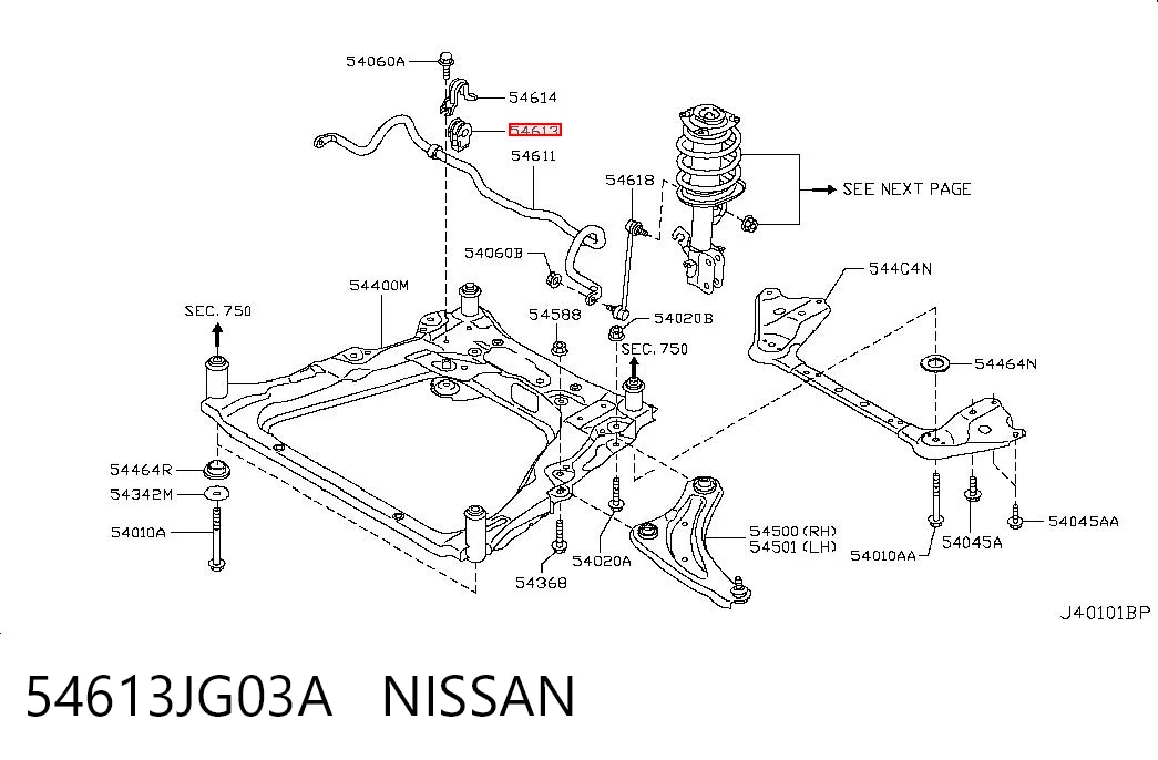 54613JG03A Nissan/Infiniti