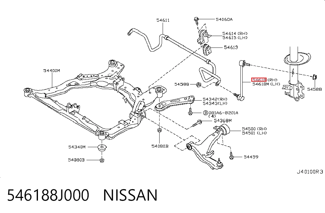 546188J000 Nissan/Infiniti