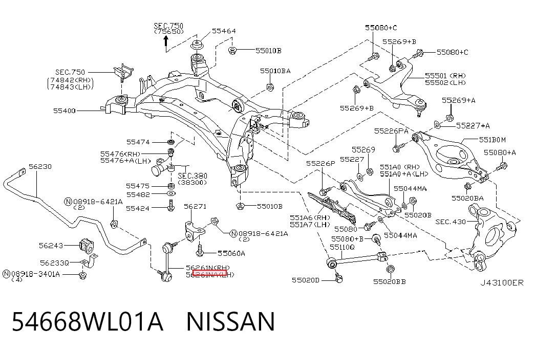 54668WL01A Nissan/Infiniti