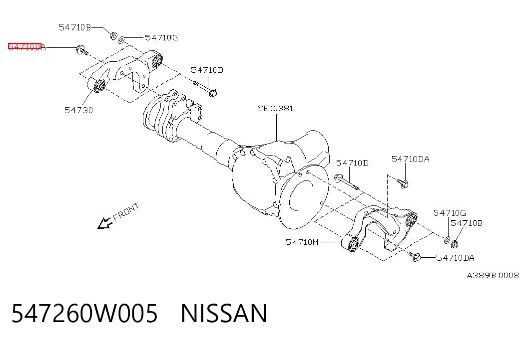 547260W005 Nissan/Infiniti