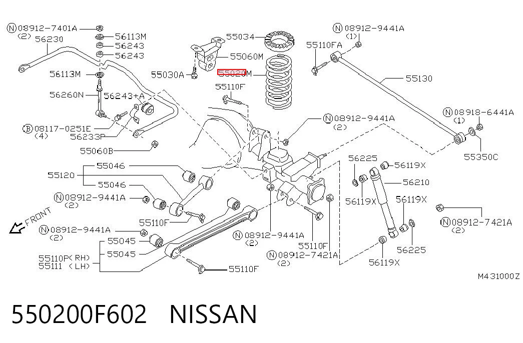 550200F602 Nissan/Infiniti
