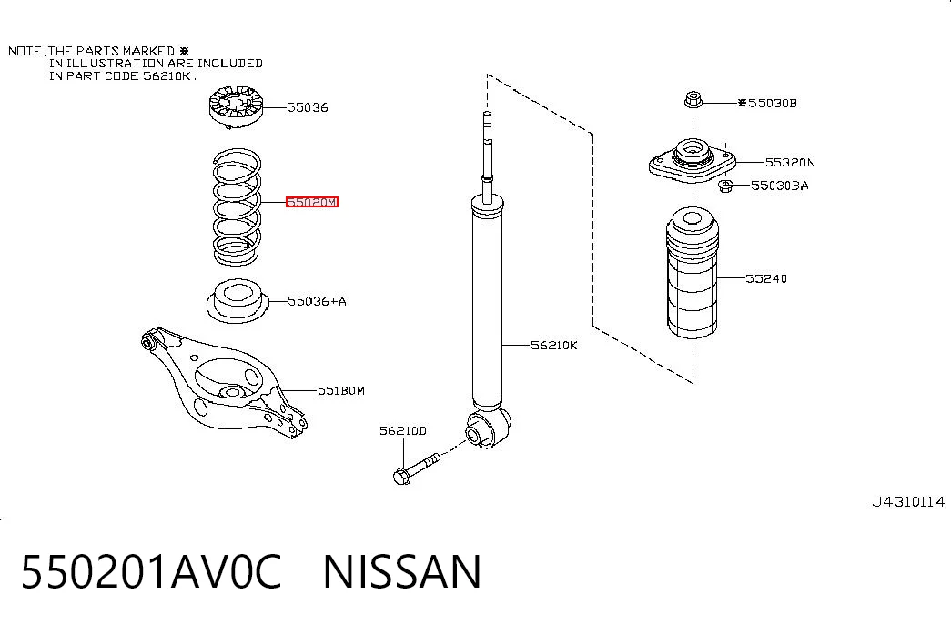  Muelle Nissan Murano 