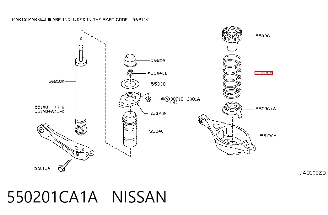 550201CA1A Nissan/Infiniti