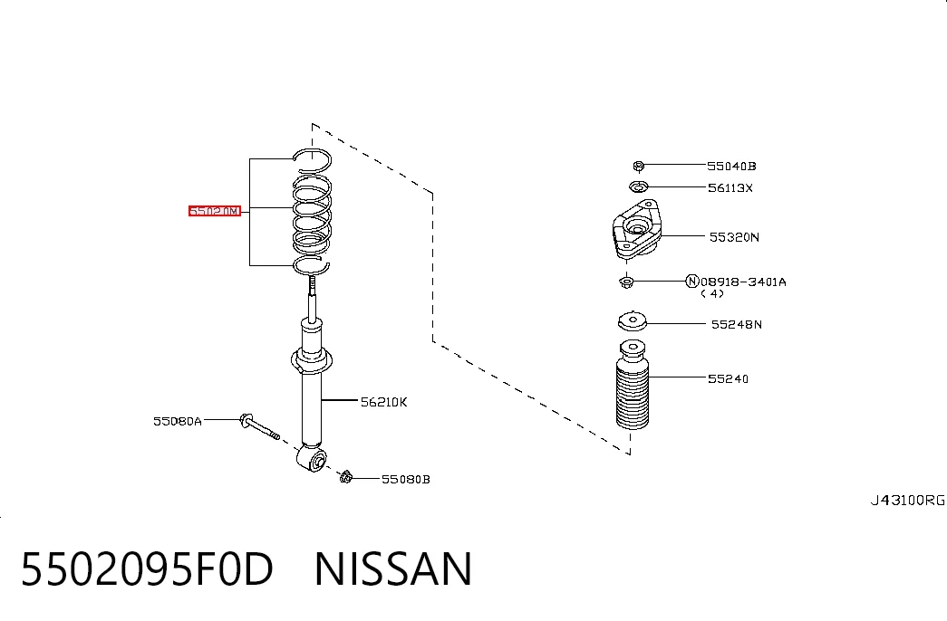 5502095F0D Nissan/Infiniti