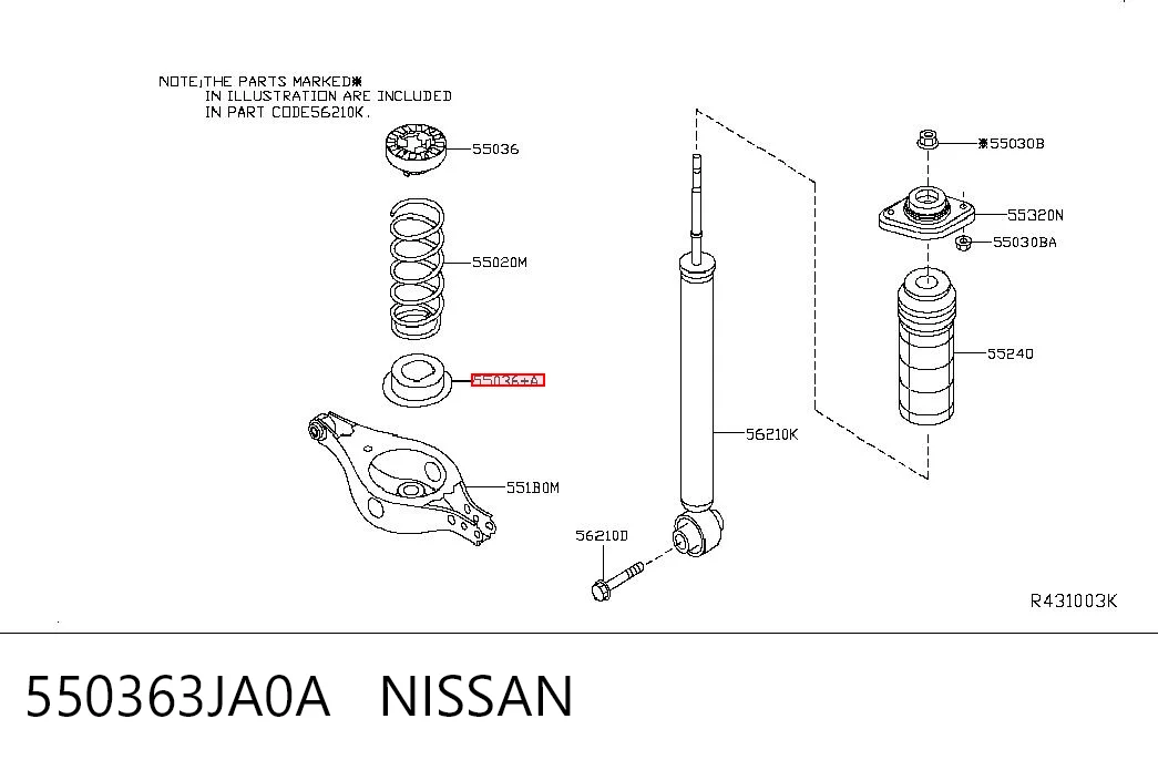 550363JA0A Nissan/Infiniti