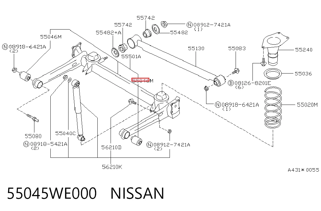 Comprar Silentblock trasero Nissan Primera  W10