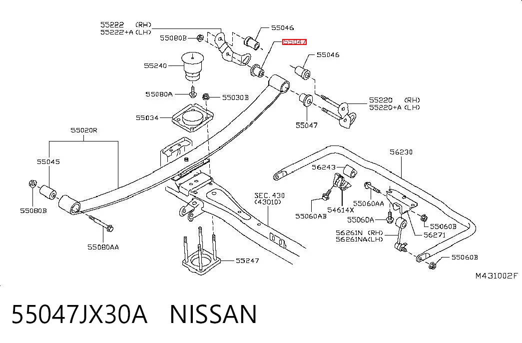 55047JX30A Nissan/Infiniti