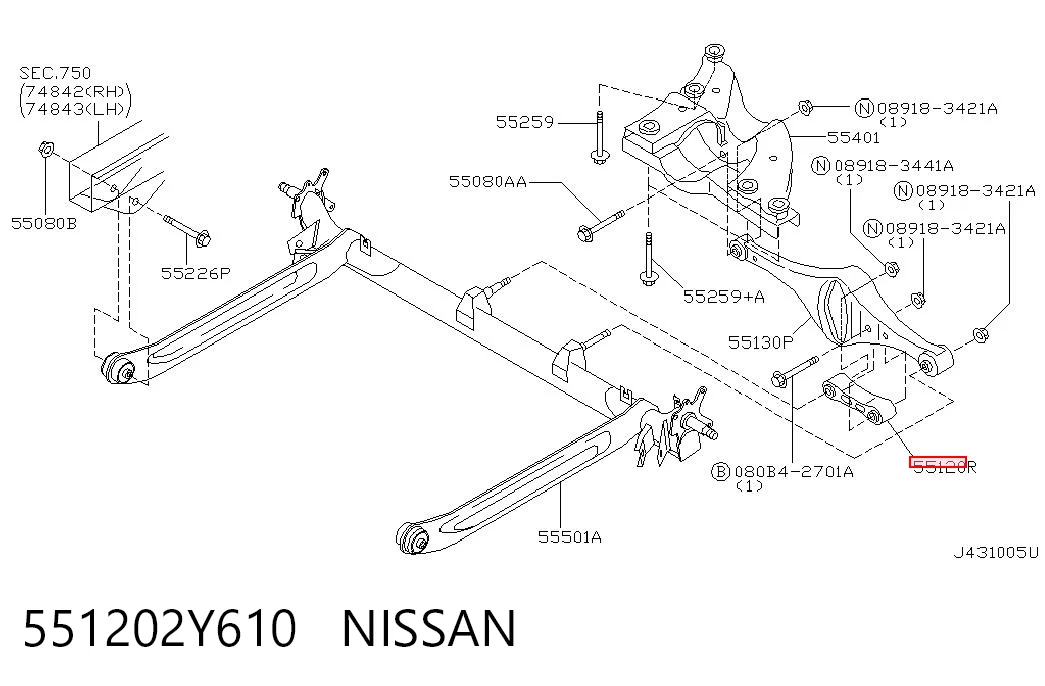 551202Y610 Nissan/Infiniti