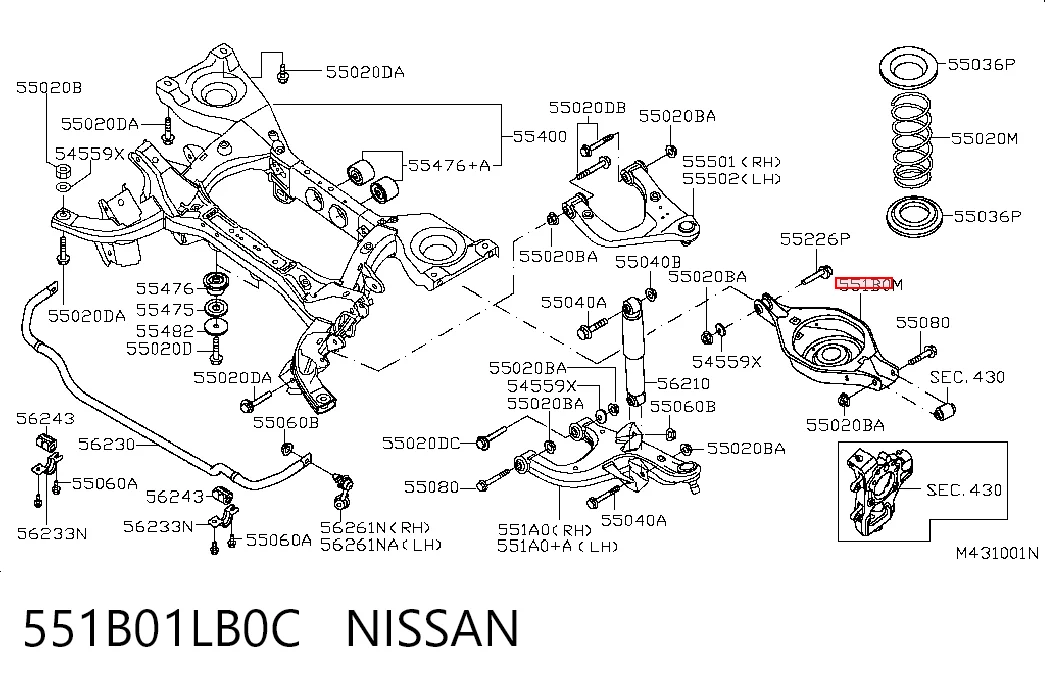 551B01LB0C Nissan/Infiniti
