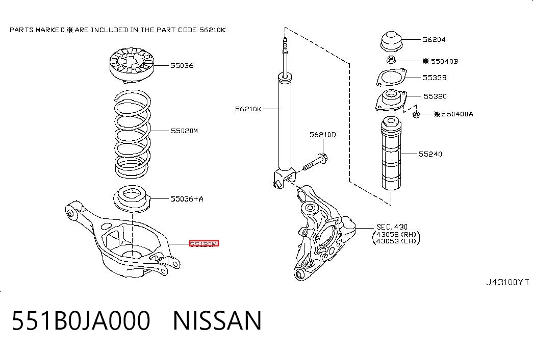 551B0JA000 Nissan/Infiniti