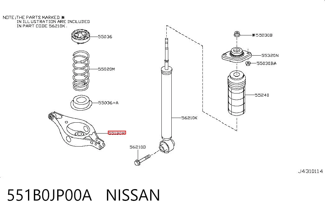 551B0JP00A Nissan/Infiniti