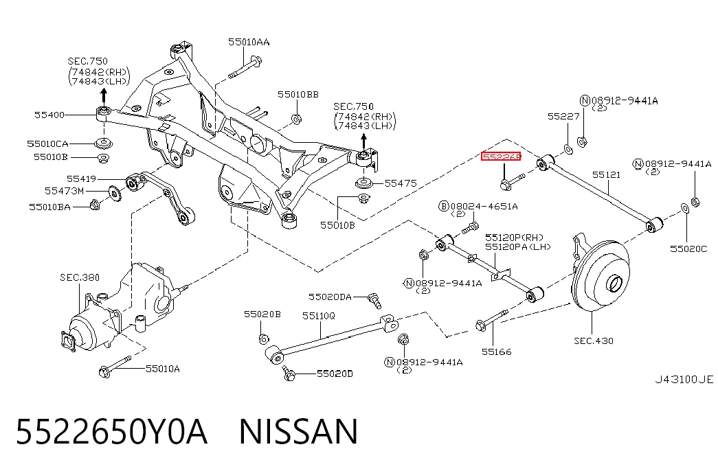 5522650Y0A Nissan/Infiniti
