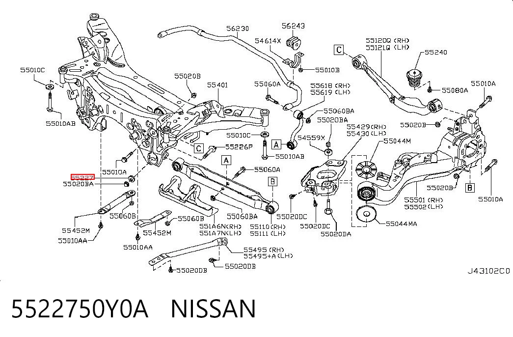 5522750Y0A Nissan/Infiniti