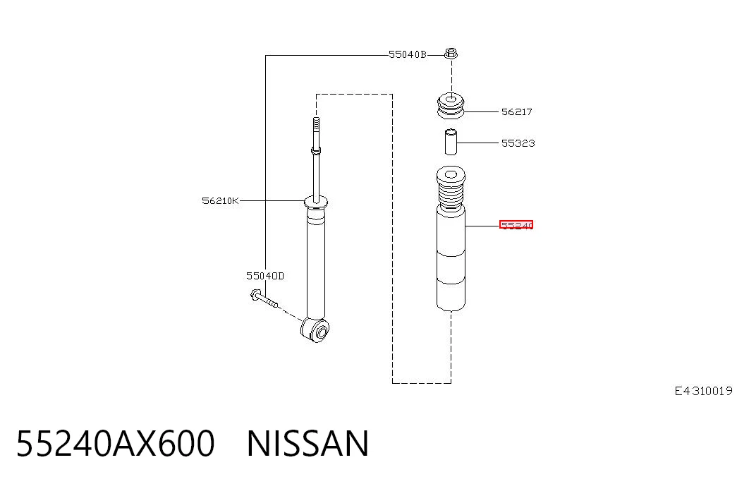 Guardapolvos amortiguador & topes de suspensión Nissan Micra (2002-2010)