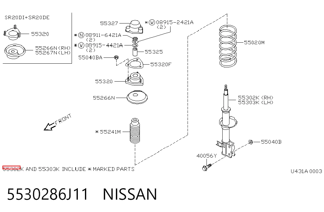 5530286J11 Nissan/Infiniti