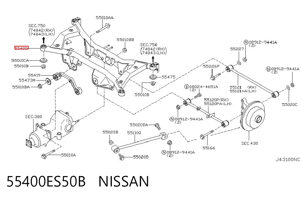 55400ES50B Nissan/Infiniti