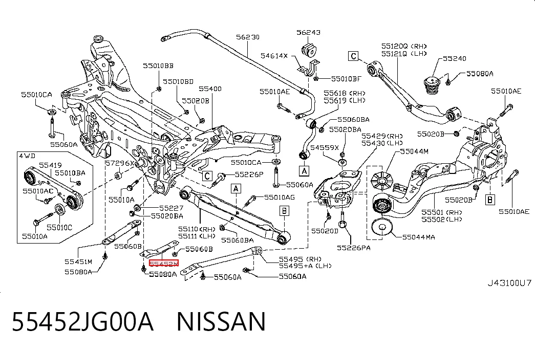 55452JG00A Nissan/Infiniti