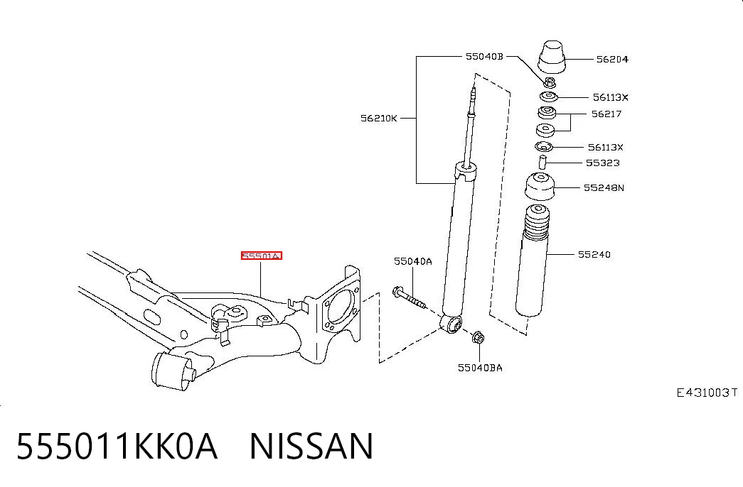 555011KK0A Nissan/Infiniti