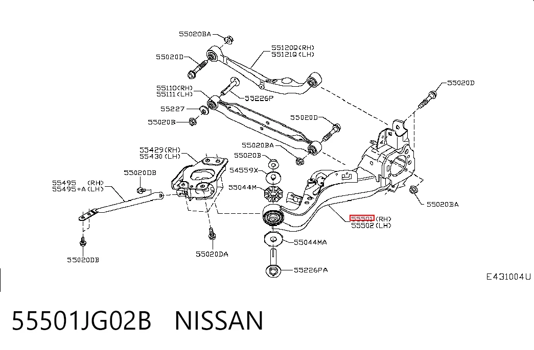55501JG02B Nissan/Infiniti