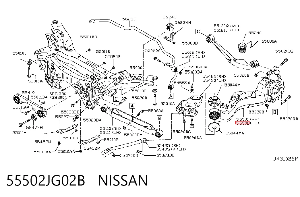55502JG02B Nissan/Infiniti