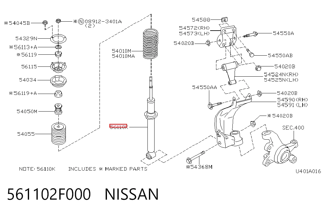 561102F000 Nissan/Infiniti