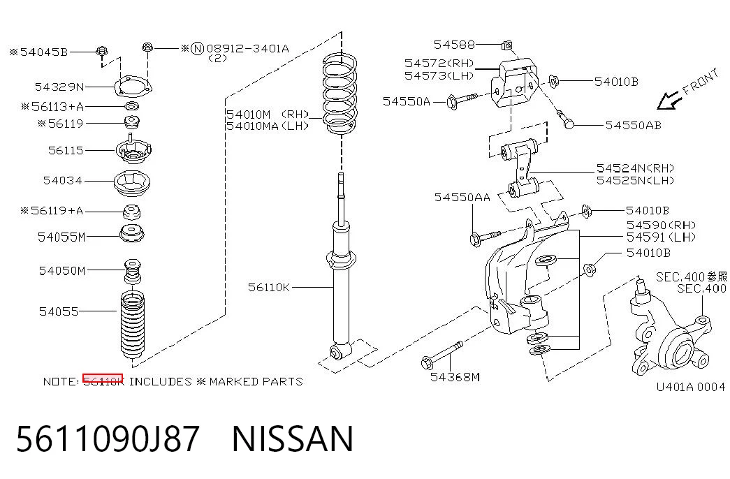 5611090J87 Nissan/Infiniti