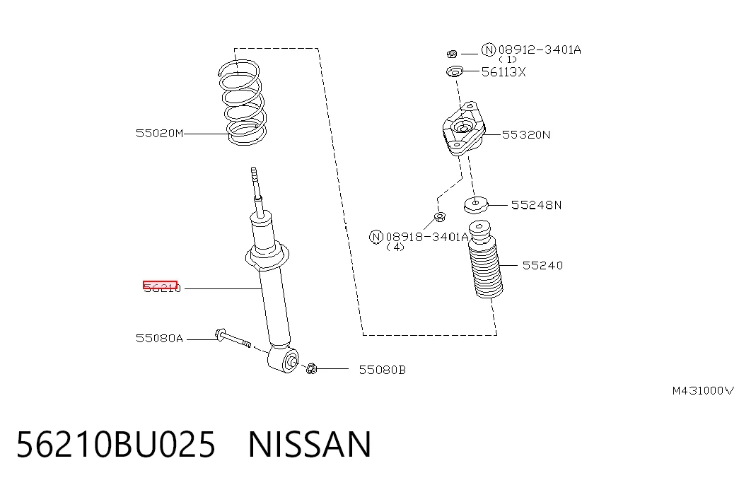 Amortiguadores traseros Nissan Almera  desde 51,50 €