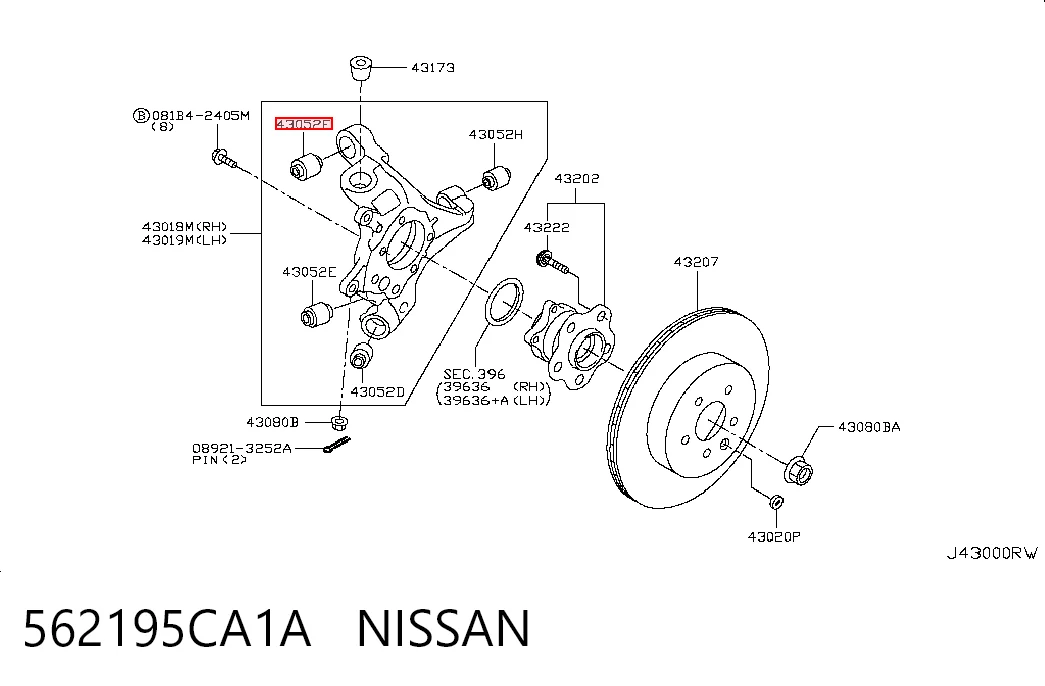 562195CA1A Nissan/Infiniti