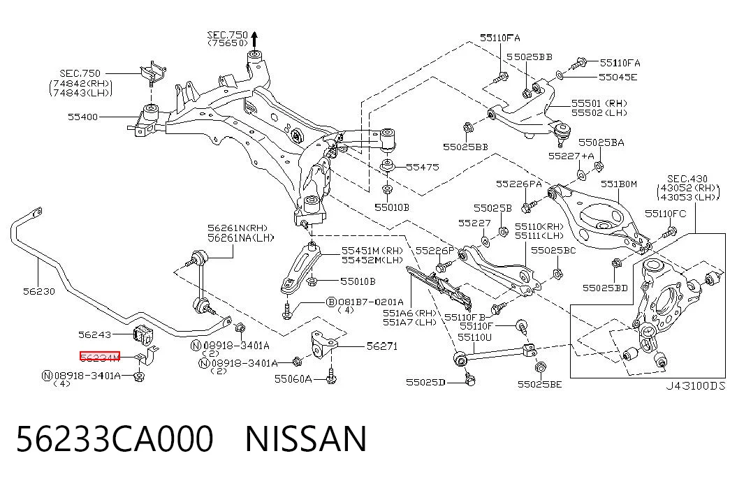 56233CA000 Nissan/Infiniti