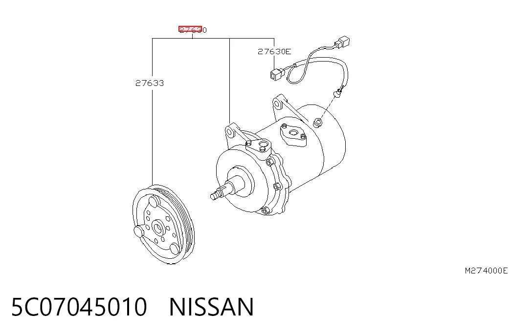 Compresor de ac Nissan Pathfinder 