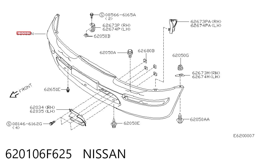 Parachoques delantero Nissan Micra hatchback (K11) (1992 - 2003) precio, desde 62,79 EUR