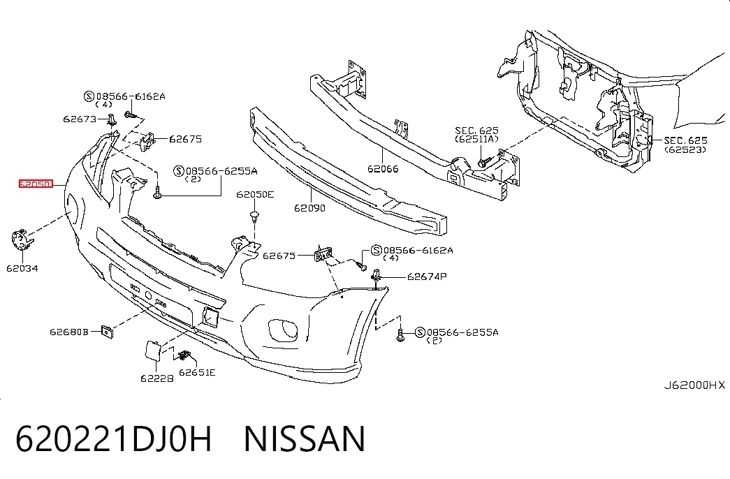 Parachoques delantero Nissan X-Trail  desde 280,75 €