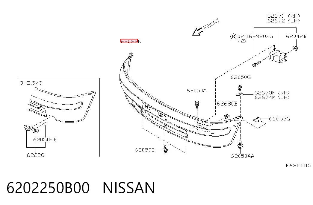Parachoques Nissan Micra 