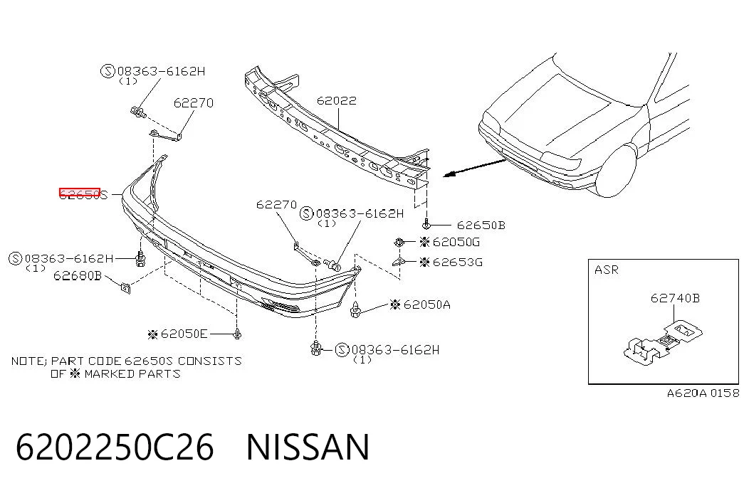 Parachoques delantero Nissan Sunny III liftback (N14) (1990 - 1995) precio, desde 98,35 EUR