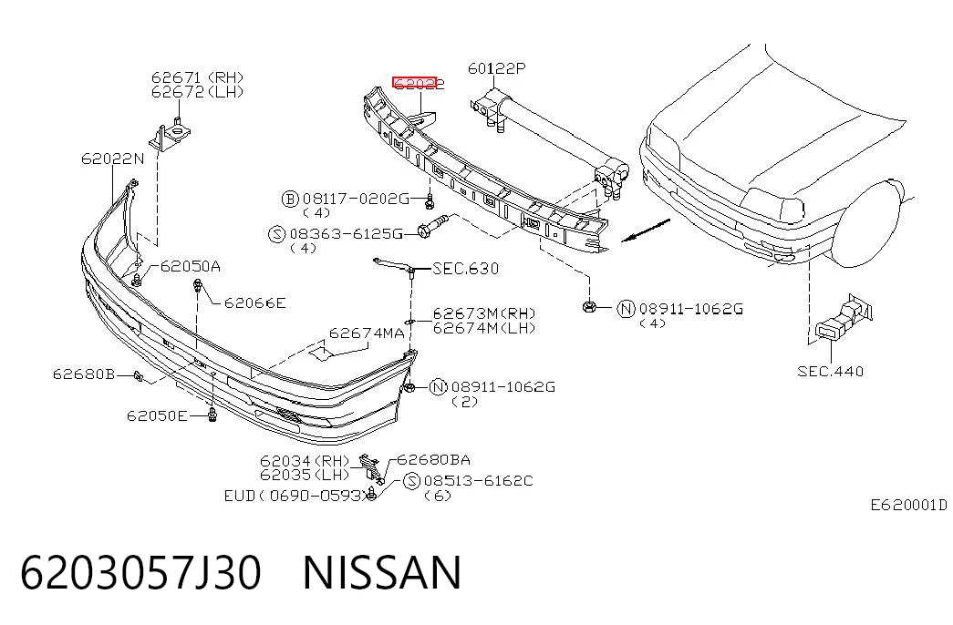 6203057J30 Nissan/Infiniti