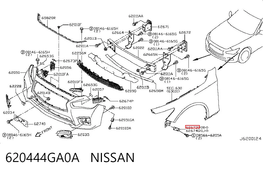 620444GA0A Nissan/Infiniti